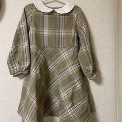 B:MING by BEAMS チェック柄ワンピース 110