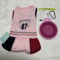 犬用ワンピ2号&ぺたんこボウル『S』セット未使用