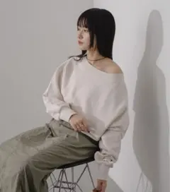 kastane オフショルピグメントスウェット