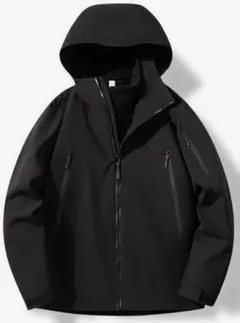 スキー スノボ ジャケット 3way フリース付ブラック 4XL 大きいサイズ