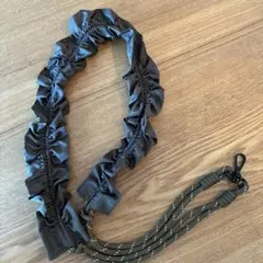 ダークグレー ナイロン製ショルダーストラップ