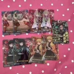 鬼滅の刃　ステンドグラスカード　9枚　まとめ　セット