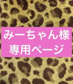☆みーちゃん様専用ページ☆