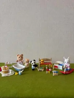 シルバニアファミリー　おもちゃいっぱい＆海外版ベビーバスタイム