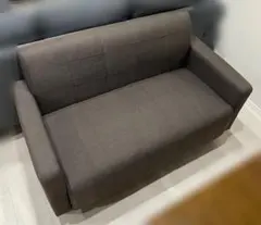 【お引取り限定】コーヒーブラウン 2人掛けソファ