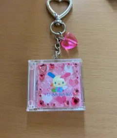 サンリオキャラクターズ シークレットCD風キーホルダー　ウサハナ