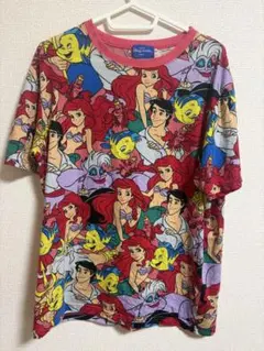 Tokyo Disney Resort リトルマーメイド 総柄 Tシャツ Mのサムネイル