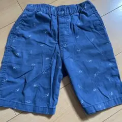 UNIQLO 半ズボン 120 ネイビーサメ柄