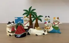 デコレ コンコンブル 夏の猫の置物セット デコレ コンコンブル 夏の猫の置物セット - メルカリ