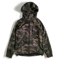 BEAMS HEART 迷彩 ボンディング パーカー カモフラ S メンズY2K