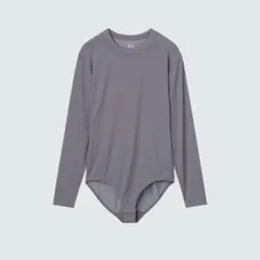 オンライン完売品⭐︎ユニクロU エアリズムボディスーツ　パープル