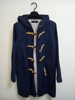 TODAY FUL ネイビー ダッフルコート フード付き