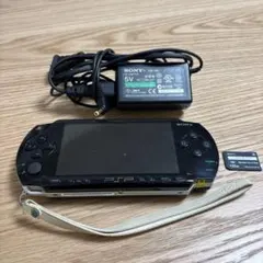 PSP-1000 ブラック 美品　ジャンク品　メモリーカード　充電器