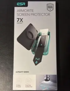 ESRiPhone17ProMax液晶保護ガラスフィルム1枚使用済（残り2枚)