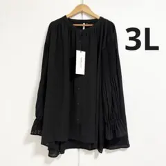 バニラスタジオ　袖プリーツブラウス