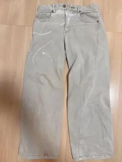 VINTAGE WASHED CURVED DENIM グレイッシュベージュ