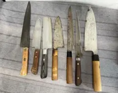 10本　家庭用 包丁 刃物 セット 三徳 菜切 銘有 濃州正宗作　まとめ売り 10本 家庭用 包丁 刃物 セット 三徳 菜切 銘有 濃州正宗作 まとめ売り