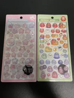 ボンボンドロップシール　和柄　だるま 桜