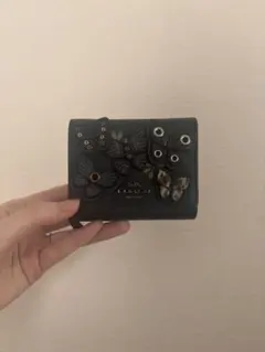 COACH バタフライ レザー バッグチャーム キーリング 新品未使用