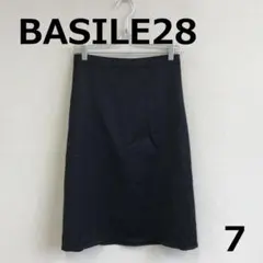 最終　C0629A12【BASILE28】フレアスカート　（サイズ７）　黒系のサムネイル
