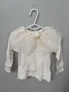 Cottoli アイボリー フリルシャツ