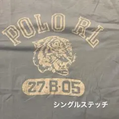 ポロラルフローレン タイガープリント シングルステッチTシャツ 古着