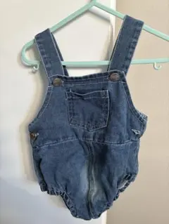 ベビー服　ロンパース　デニム