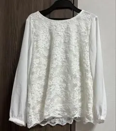 ハニーズ　グラシア　レース　長袖シャツ　ブラウス　M