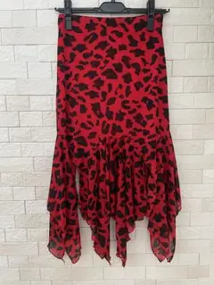 社交ダンス【イチオク】ヒョウ柄ラテンスカート