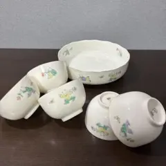신품 미사용 美濃焼 翔山 夢人 茶菓揃 湯呑 菓子鉢 セット