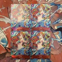 ワンピース カードゲーム ナミ ST01-007 パラレル　4枚セット