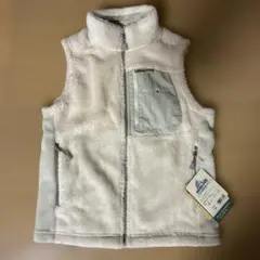 【新品未使用】モンベル　クリマエアベストkid's アイボリー　130