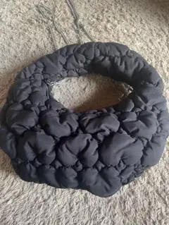 ZARA 黒 ハートキルティング ショルダーバッグ