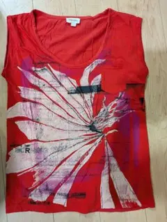 DIESELノースリーブtシャツ【メンズ/Sサイズ/レッド】レディースでもOKのサムネイル