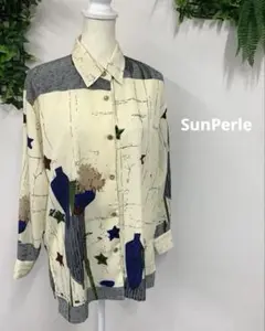 SunPerle　ブラウス　レディース　レトロ　長袖