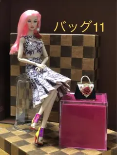 ★ハンドメイド★ ミニチュア 親子バッグ グリーン 2点 ドールアウトフィット ☆ハンドメイド☆ ミニチュア 親子バッグ グリーン 2点 ドールアウト
