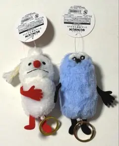 パペットスンスン ノンノン リール付きマスコットキーホルダー セット
