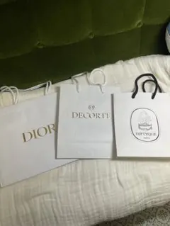 【美品】Dior DECORTE DIPTYQUE ショップ袋 3点セット