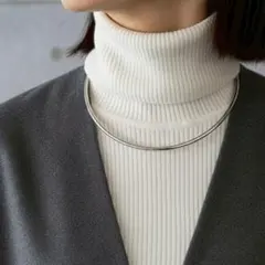 SALE ネックレス チョーカー サージカルステンレス ネックカフ シルバー