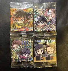 鬼滅の刃 ウエハース 冨岡義勇極レア、竈門炭治郎、錆兎4セット