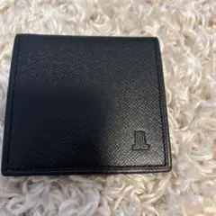 LANVIN コインケース ブラック/バーガンディ