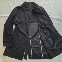 PaulStuartポールスチュアート スプリングステンカラーコート M 黒