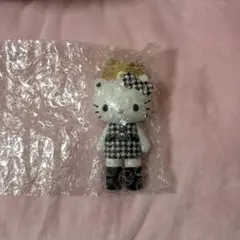 ハローキティ　シークレットマスコットチャーム　千鳥格子