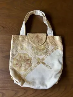 未使用☆和風花柄トートバッグ