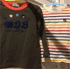 美品★ミキハウス ダブルB★ロンT 2枚セット 90