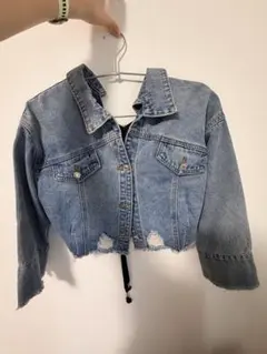 ZARA】ザラ M-L Z1975 レースデニムショートジャケット Gジャン - メルカリ