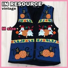 【ヴィンテージ】IN RESOURCE ハロウィン ニット セーター ベストのサムネイル