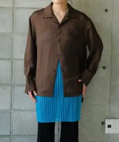 新品未使用pasterip acetate KARAMI sheer shirt