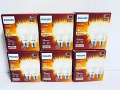 2個パック×6 フィリップス LED電球 E26口金 40W相当 電球色広配光
