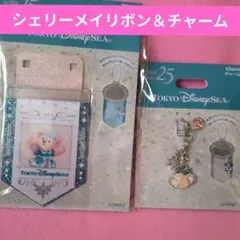 ディズニーシー25周年 スパークリングジュビリー シェリーメイ リボン＆チャーム